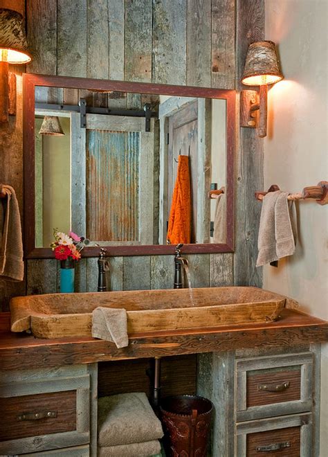 rustic bathroom wall decor|rustic bathroom ideas old school.